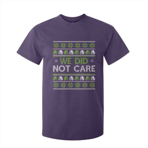 We Did Not Care T Shirt For Kid Ugly Christmas Football Fan Gift TS12 Purple Print Your Wear