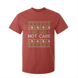We Did Not Care T Shirt For Kid Ugly Christmas Football Fan Gift TS12 Red Print Your Wear