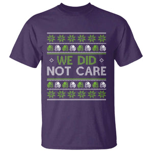 We Did Not Care T Shirt Ugly Christmas Football Fan Gift TS12 Purple Print Your Wear