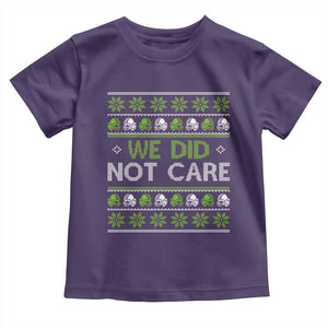 We Did Not Care Toddler T Shirt Ugly Christmas Football Fan Gift TS12 Purple Print Your Wear
