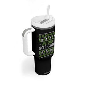 We Did Not Care Tumbler With Handle Ugly Christmas Football Fan Gift TS12 Print Your Wear