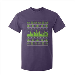 Seattle Skyline Game Day T Shirt For Kid Ugly Christmas Football Fan Gift TS12 Purple Print Your Wear