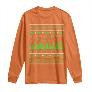 Seattle Skyline Game Day Long Sleeve Shirt Ugly Christmas Football Fan Gift TS12 Orange Print Your Wear