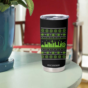Seattle Skyline Game Day Tumbler Cup Ugly Christmas Football Fan Gift TS12 Print Your Wear