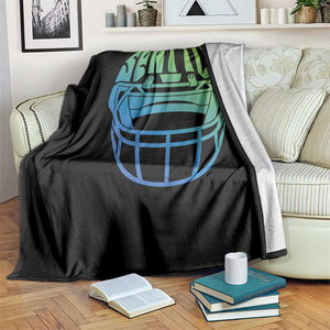Seattle Northwest Fan Pride Throw Blanket Vintage Football Helmet Sports Graphic