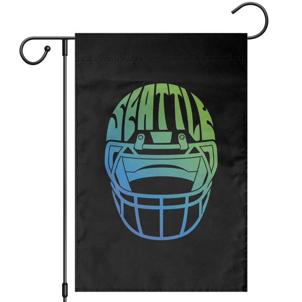 Seattle Northwest Fan Pride Garden Flag Vintage Football Helmet Sports Graphic TS12 Black Print Your Wear