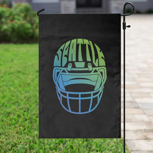 Seattle Northwest Fan Pride Garden Flag Vintage Football Helmet Sports Graphic