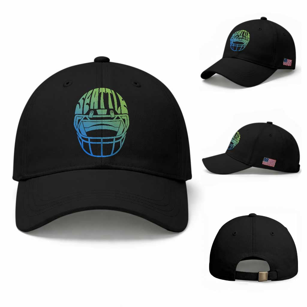 Seattle Northwest Fan Pride Baseball Cap Vintage Football Helmet Sports Graphic