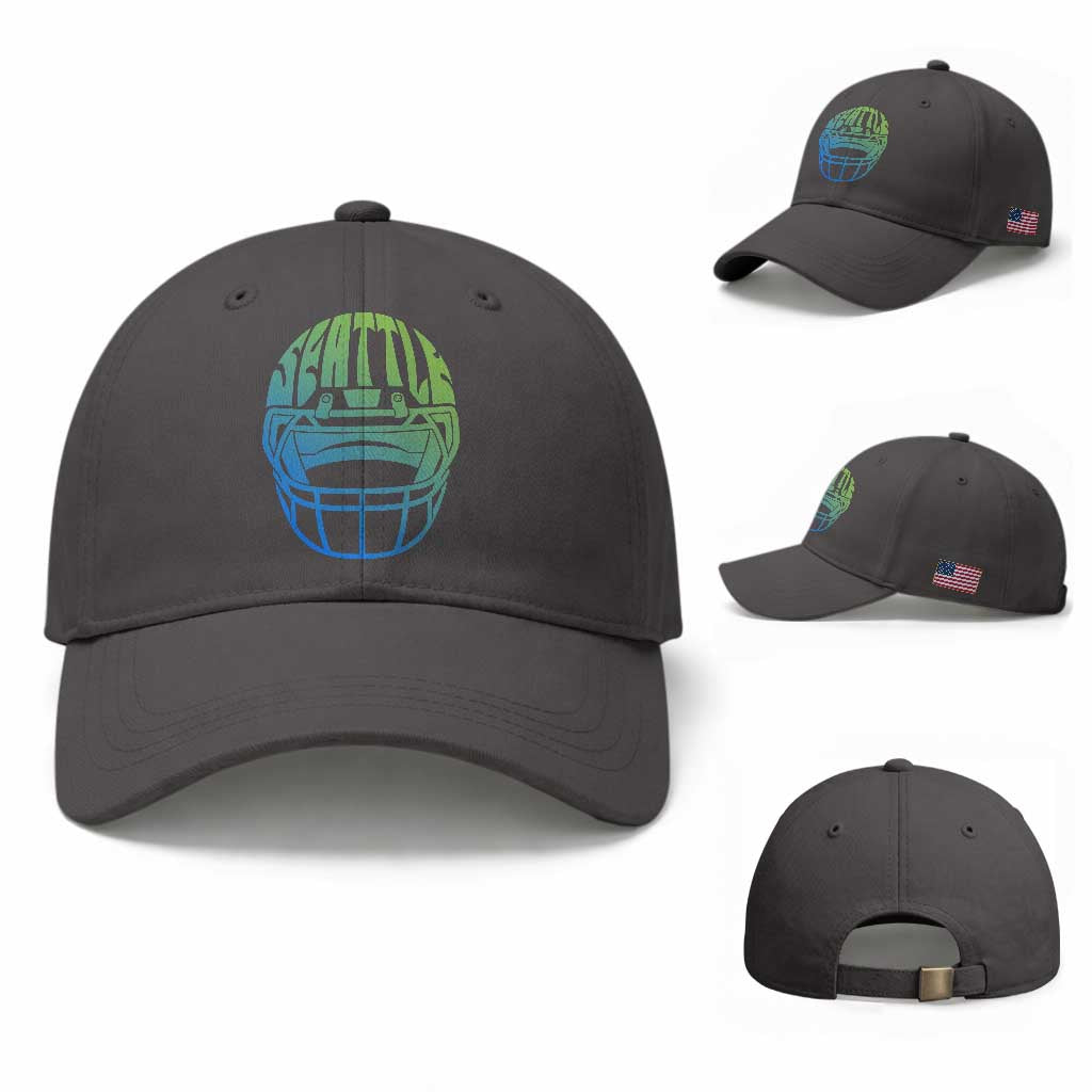 Seattle Northwest Fan Pride Baseball Cap Vintage Football Helmet Sports Graphic