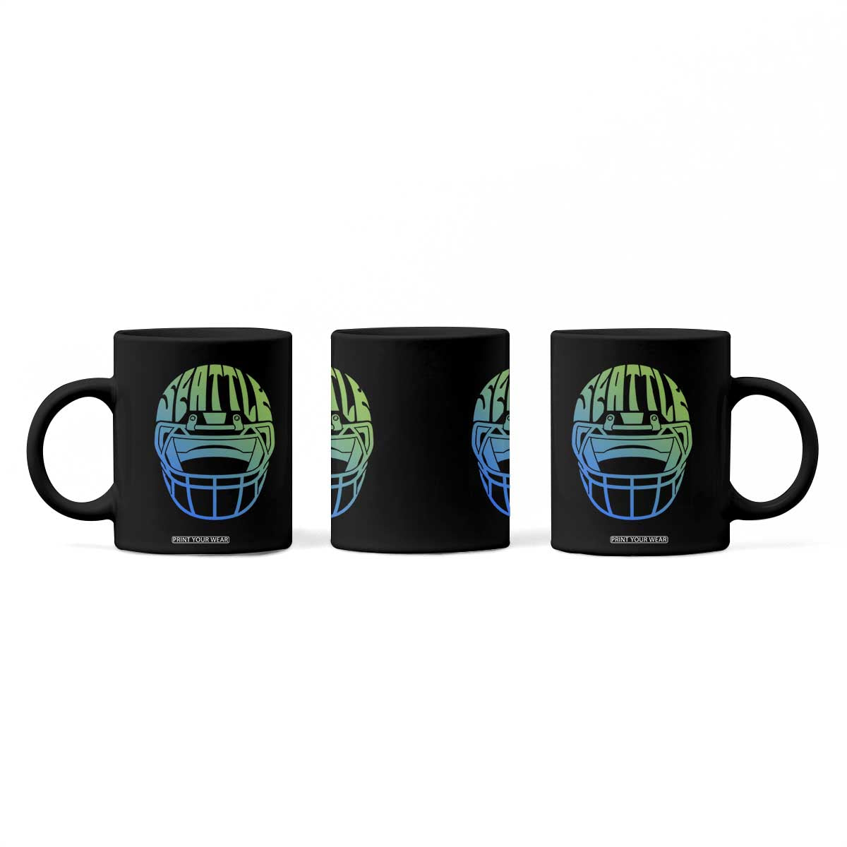 Seattle Northwest Fan Pride Coffee Mug Vintage Football Helmet Sports Graphic