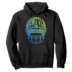 Seattle Northwest Fan Pride Hoodie Vintage Football Helmet Sports Graphic