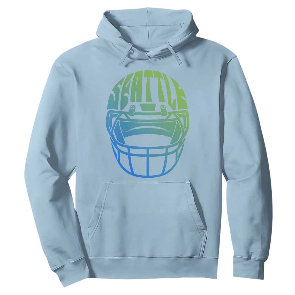 Seattle Northwest Fan Pride Hoodie Vintage Football Helmet Sports Graphic