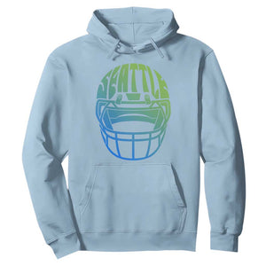 Seattle Northwest Fan Pride Hoodie Vintage Football Helmet Sports Graphic