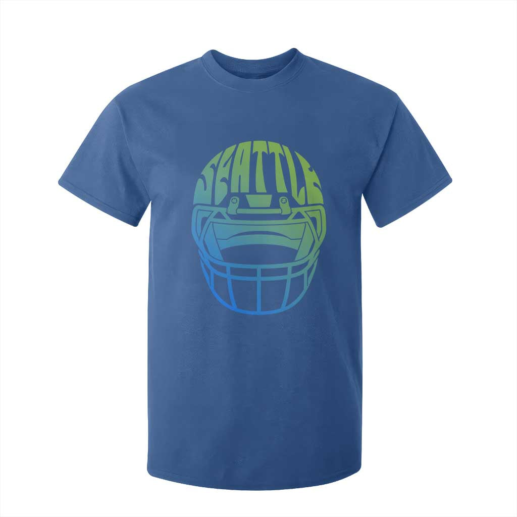 Seattle Northwest Fan Pride T Shirt For Kid Vintage Football Helmet Sports Graphic