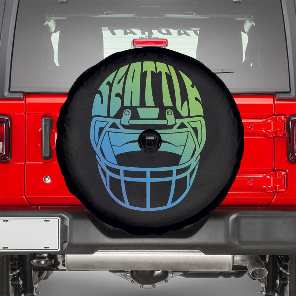 Seattle Northwest Fan Pride Spare Tire Cover Vintage Football Helmet Sports Graphic