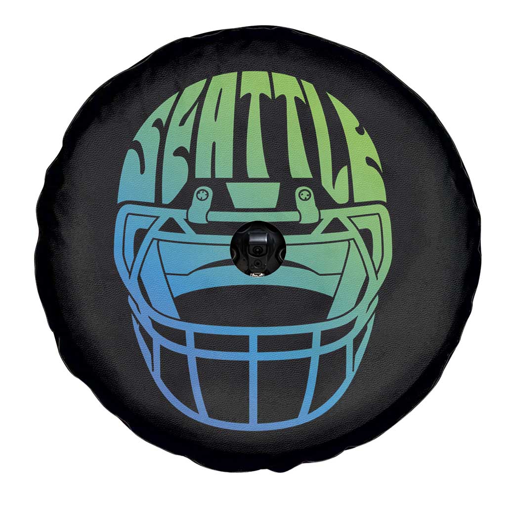 Seattle Northwest Fan Pride Spare Tire Cover Vintage Football Helmet Sports Graphic