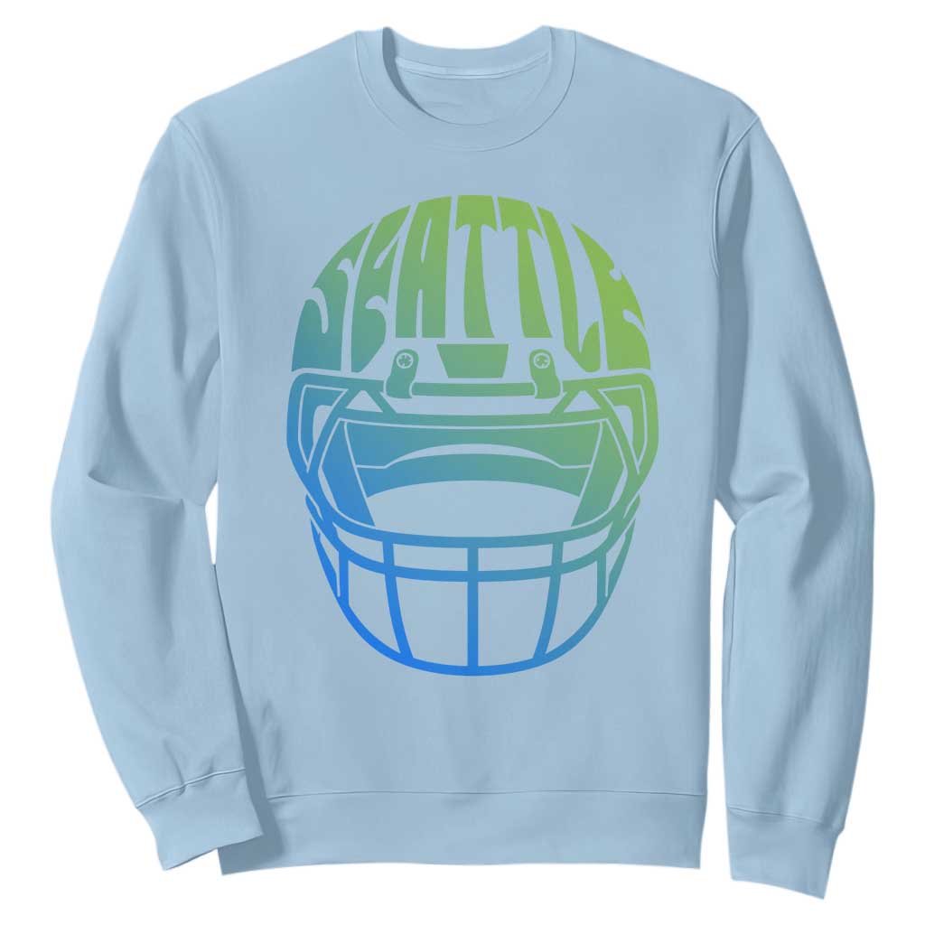 Seattle Northwest Fan Pride Sweatshirt Vintage Football Helmet Sports Graphic