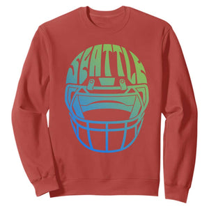 Seattle Northwest Fan Pride Sweatshirt Vintage Football Helmet Sports Graphic