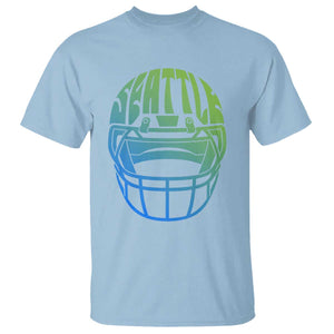 Seattle Northwest Fan Pride T Shirt Vintage Football Helmet Sports Graphic