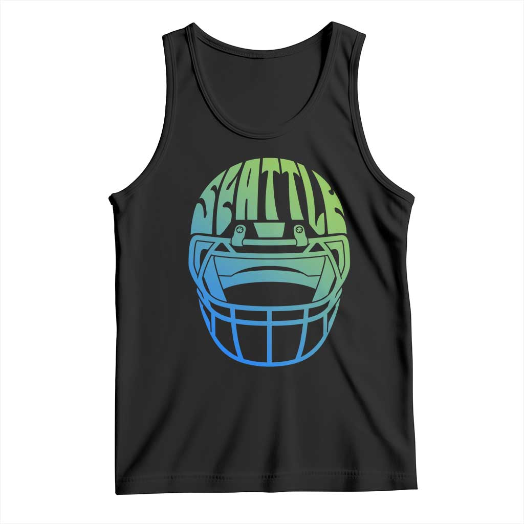 Seattle Northwest Fan Pride Tank Top Vintage Football Helmet Sports Graphic TS12 Black Print Your Wear