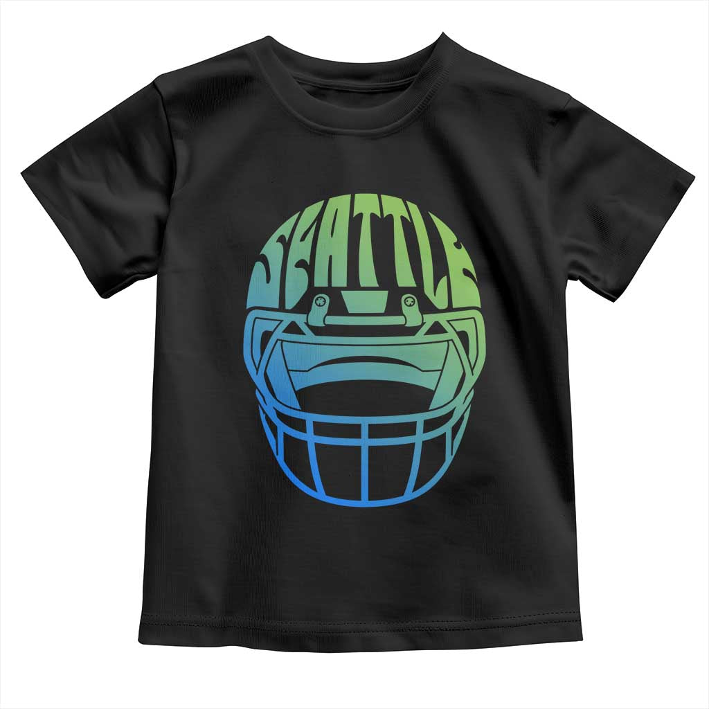 Seattle Northwest Fan Pride Toddler T Shirt Vintage Football Helmet Sports Graphic