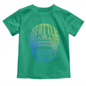 Seattle Northwest Fan Pride Toddler T Shirt Vintage Football Helmet Sports Graphic