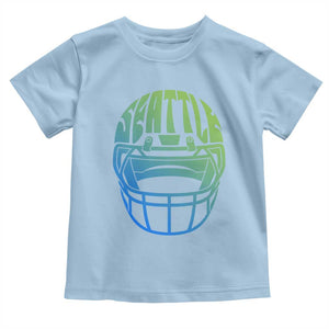 Seattle Northwest Fan Pride Toddler T Shirt Vintage Football Helmet Sports Graphic