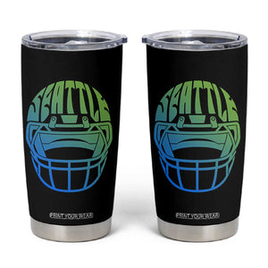 Seattle Northwest Fan Pride Tumbler Cup Vintage Football Helmet Sports Graphic