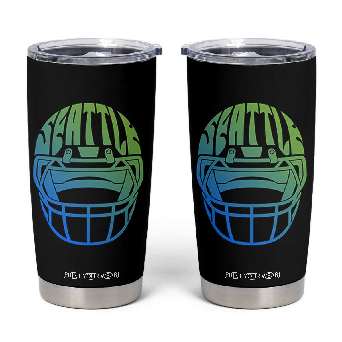 Seattle Northwest Fan Pride Tumbler Cup Vintage Football Helmet Sports Graphic TS12 Black Print Your Wear