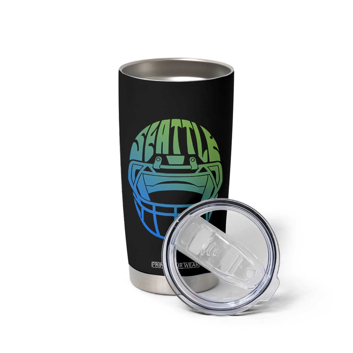 Seattle Northwest Fan Pride Tumbler Cup Vintage Football Helmet Sports Graphic