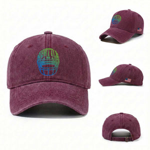 Seattle Northwest Fan Pride Washed Cotton Baseball Cap Vintage Football Helmet Sports Graphic