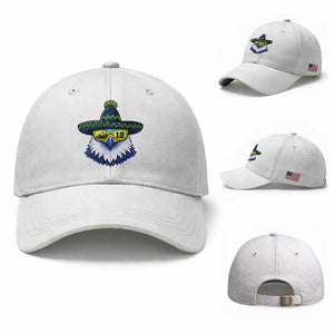 Sombrero Eagle With Neon Skyline Sunglasses Baseball Cap Emerald City Pride