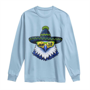 Sombrero Eagle With Neon Skyline Sunglasses Long Sleeve Shirt Emerald City Pride