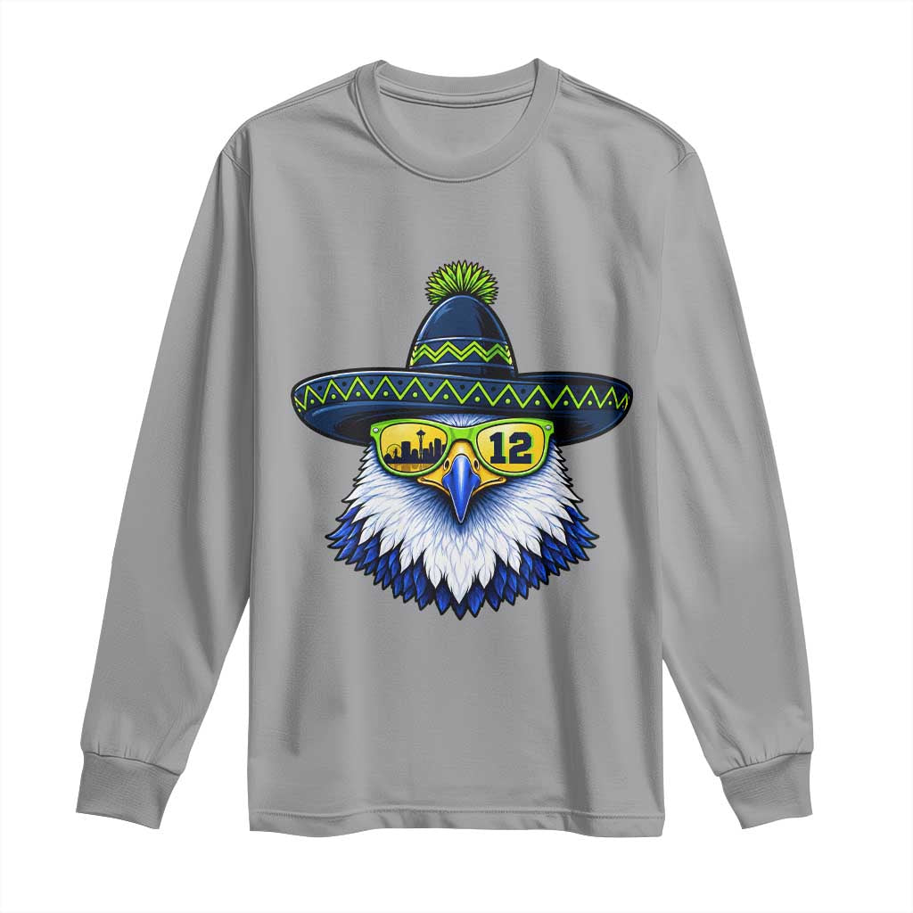 Sombrero Eagle With Neon Skyline Sunglasses Long Sleeve Shirt Emerald City Pride