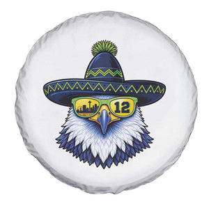 Sombrero Eagle With Neon Skyline Sunglasses Spare Tire Cover Emerald City Pride