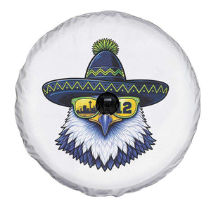Sombrero Eagle With Neon Skyline Sunglasses Spare Tire Cover Emerald City Pride