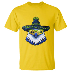 Sombrero Eagle With Neon Skyline Sunglasses T Shirt Emerald City Pride