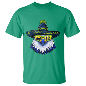 Sombrero Eagle With Neon Skyline Sunglasses T Shirt Emerald City Pride