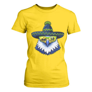 Sombrero Eagle With Neon Skyline Sunglasses T Shirt For Women Emerald City Pride