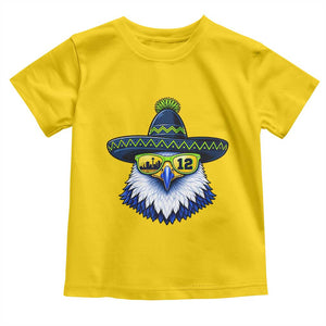 Sombrero Eagle With Neon Skyline Sunglasses Toddler T Shirt Emerald City Pride