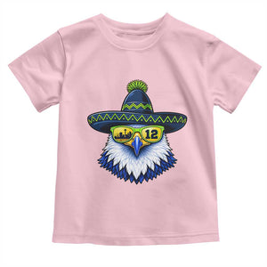 Sombrero Eagle With Neon Skyline Sunglasses Toddler T Shirt Emerald City Pride