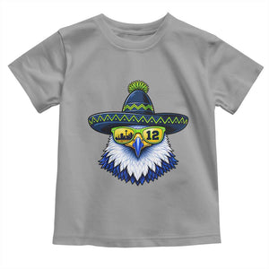 Sombrero Eagle With Neon Skyline Sunglasses Toddler T Shirt Emerald City Pride