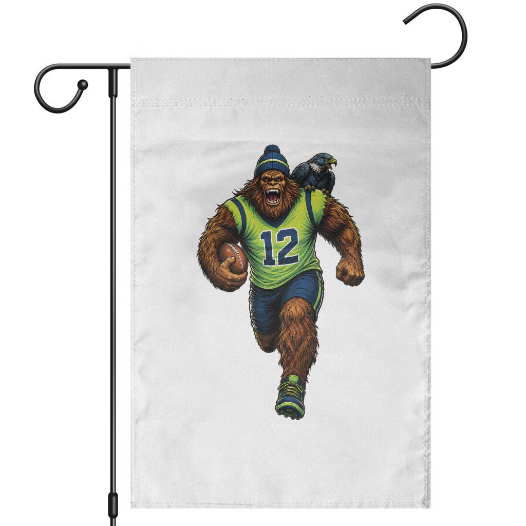 SeaSquatch Football Fan Garden Flag Bigfoot Seattle Sports Pride Graphic TS12 White Print Your Wear