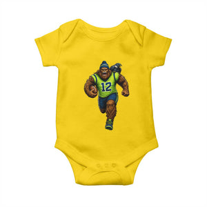 SeaSquatch Football Fan Baby Onesie Bigfoot Seattle Sports Pride Graphic