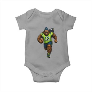 SeaSquatch Football Fan Baby Onesie Bigfoot Seattle Sports Pride Graphic