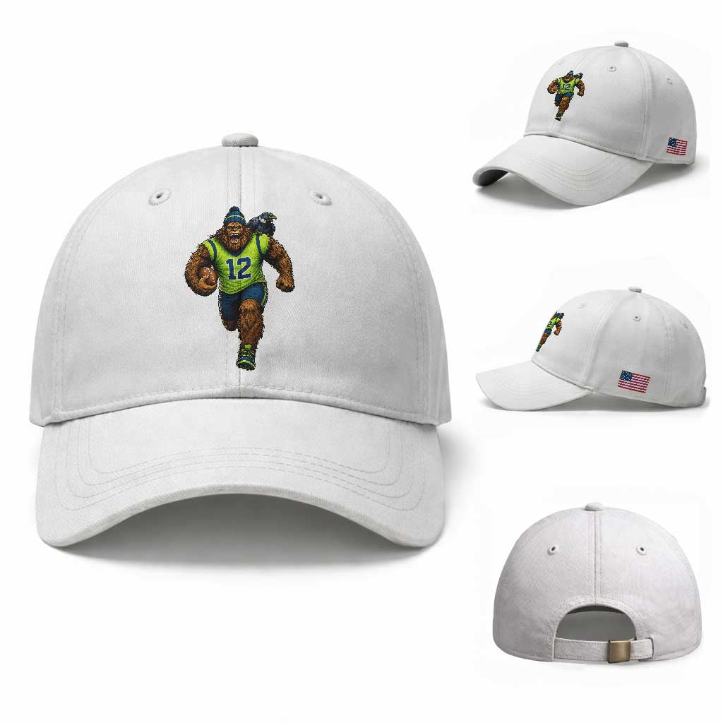 SeaSquatch Football Fan Baseball Cap Bigfoot Seattle Sports Pride Graphic