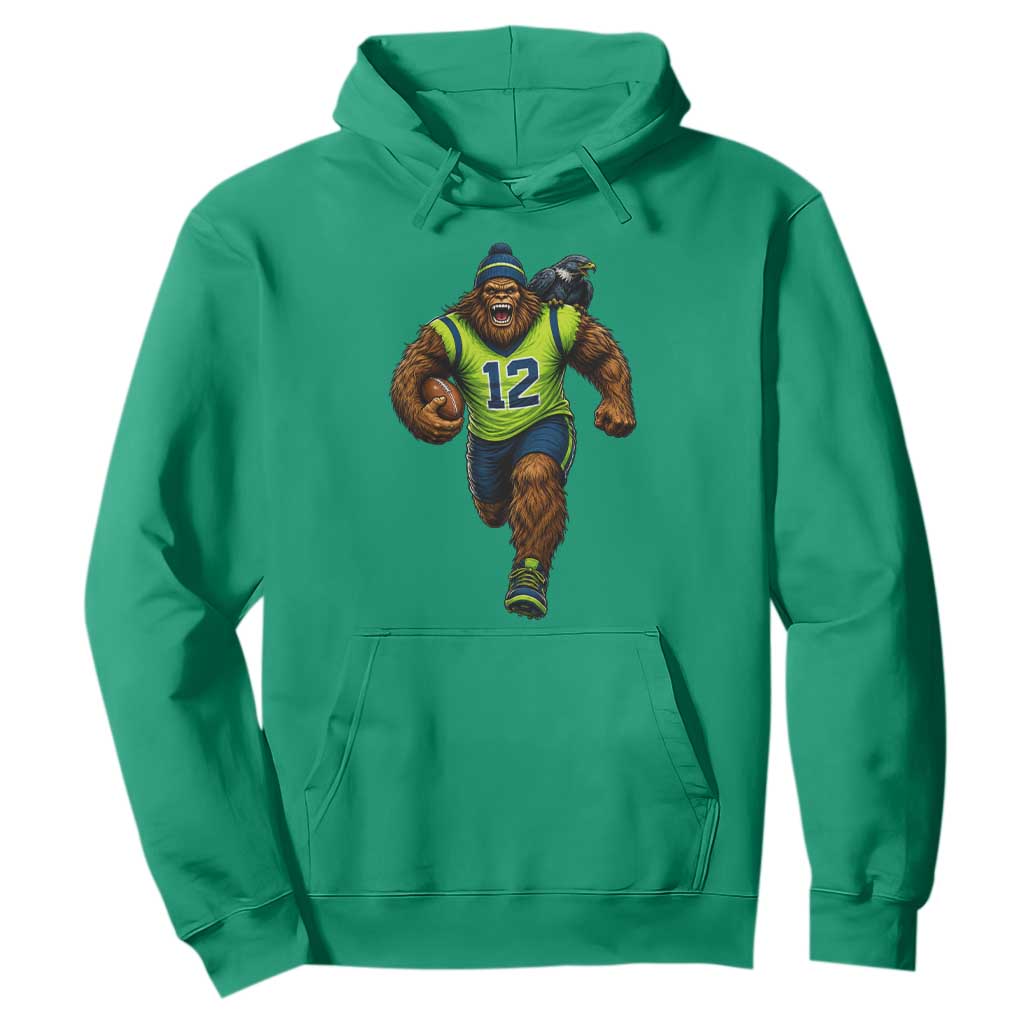 SeaSquatch Football Fan Hoodie Bigfoot Seattle Sports Pride Graphic