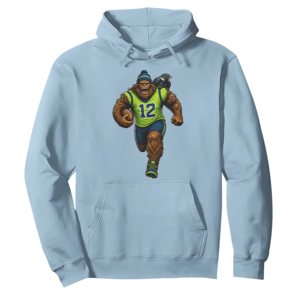 SeaSquatch Football Fan Hoodie Bigfoot Seattle Sports Pride Graphic