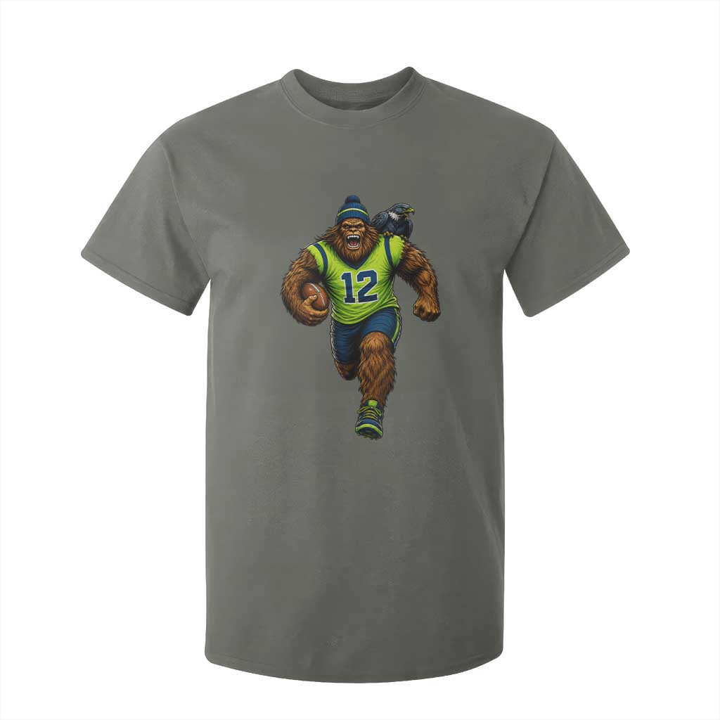 SeaSquatch Football Fan T Shirt For Kid Bigfoot Seattle Sports Pride Graphic