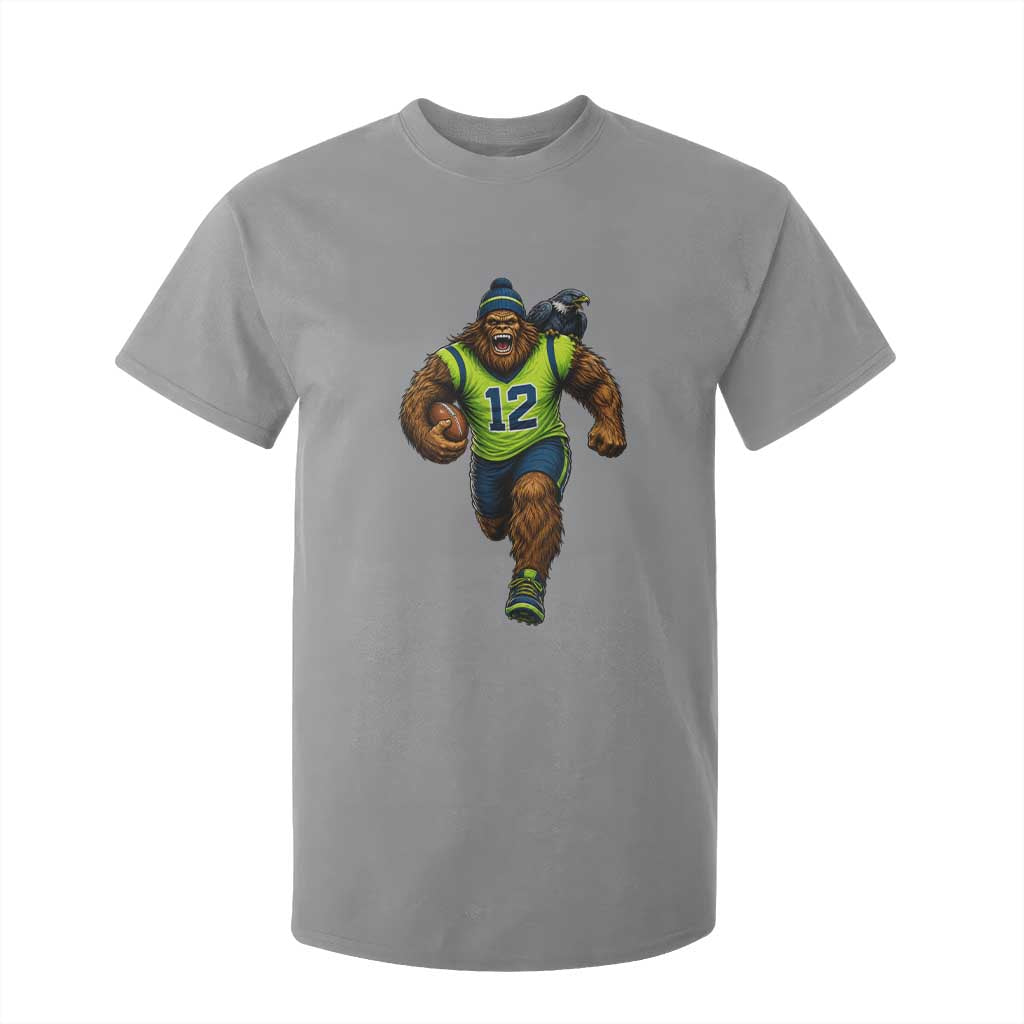 SeaSquatch Football Fan T Shirt For Kid Bigfoot Seattle Sports Pride Graphic
